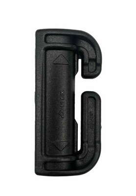 Duraflex Split BAR Schnell Freigabe Schnalle Tuben V2 - Einzeln Schlitz Schwarz