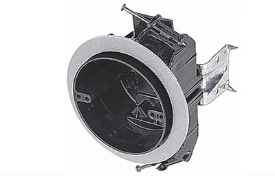 Carlon FN-CFB Ceiling Fan/Fixture Box,Vapor-tight, 4'' Dia x2-3/4 D, Black ( 4PK)