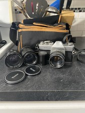 MAMIYA/SEKOR 500 DTL CAMERA WITH 50MM F2, 135MM, 28MM LENSES and CARRYING CASE