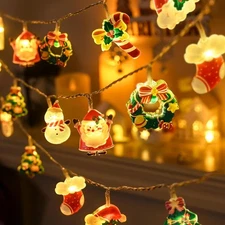 LOLStar Christmas Fairy String Lights, 20 LED Xmas Warm White Lights Hanging Dec