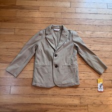 Cat Jack Boys Khaki Tan Stretch Blazer Jacket 5T NWT
