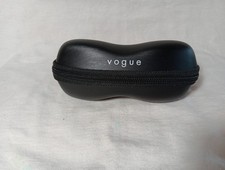 VOGUE Sunglasses Glasses Semi Hard Case Black Zipper Closure Hard Case New