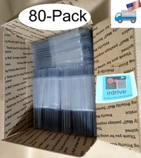 80pcs: Clear Plastic Clamshell Packaging Blister 7 3/8" x 2.5" Retail Display