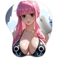 3D Mouse pad Oppai Mousepad with Wrist Rest Pain Relief Anime Manga pad Perona
