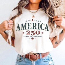 Retro USA 250th Anniversary Shirt, 250 Years of America, Graphic 4th of July Tee