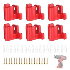 6PCS Milwaukee Drill Holder, Dirll Holder Wall Mount for Milwaukee M12 Drill,...