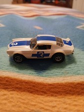 Aurora AFX White Camaro Z-28 Trans Am 3 Mean Green Non Mag Chassis Runs