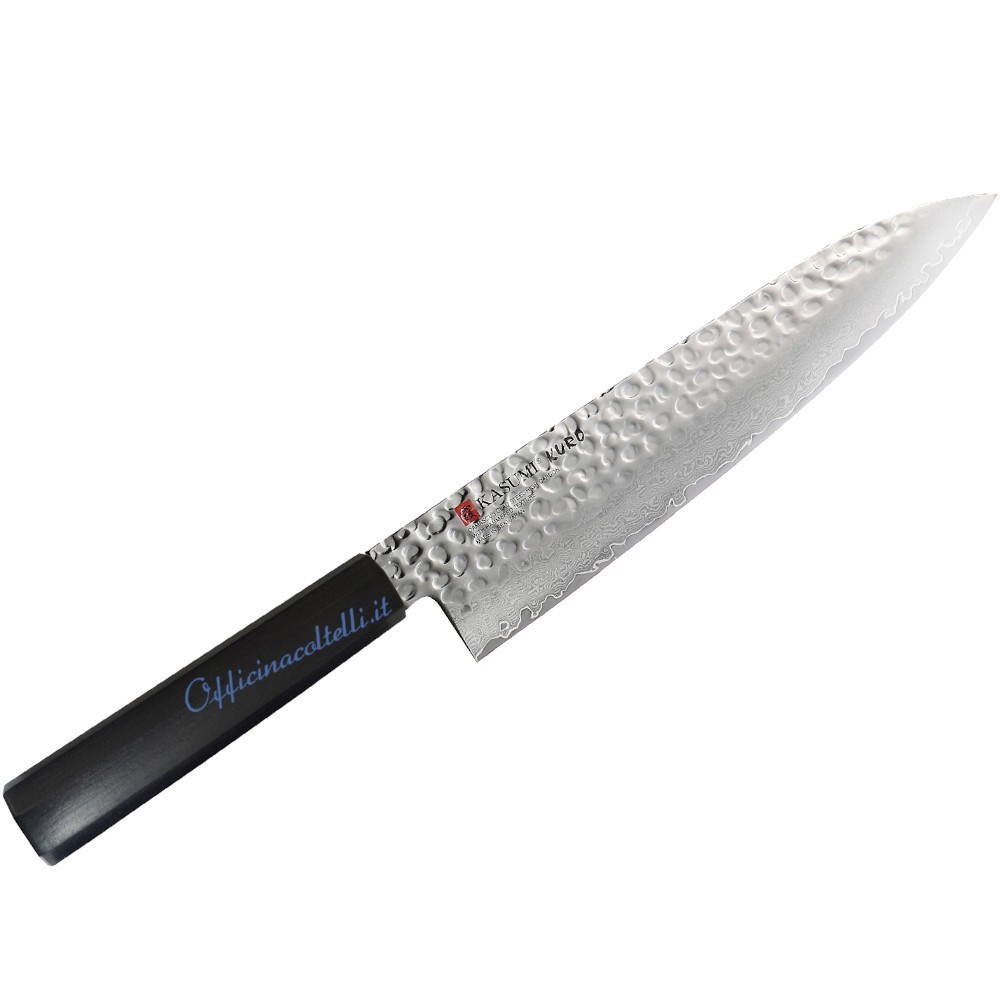 Coltello da Chef 21 cm giapponese Gyuto damasco martellato Kasumi Kuro