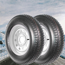 2st20575d15 Trailer Tires 5 Lug On 4.5 205 75 15 Camper Boat Farm Hauler Ti