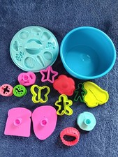 Play Doh Tub 15 pc Lot Molds Toys Food Shapes Container Lid STorage Kitchen