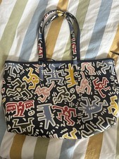 Keith Haring X Lacoste LIMITED EDITION reversible Handbag Real Leather