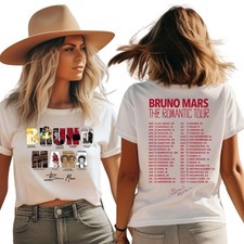 Bruno Romantic Tour Inspired Concert Shirt, Vintage Rap Music Festival Tee, Mars
