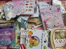 Custom 200 Japan Kawaii Sticker Flakes Lot Bundle Crux Kamio Qlia Sanrio Gaia