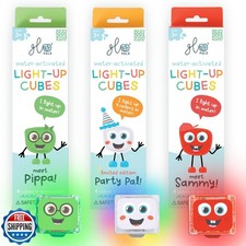 Glo Pals Water-Activated Light-Up Cubes Bundle for Sensory Play  
