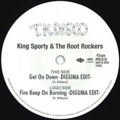 7'' KING SPORTY, ROOT RO Get On Down (Diguma  PPR018 Positive Pay JAPAN