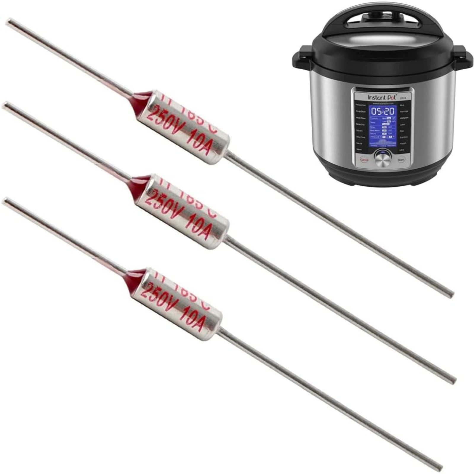 Thermal Fuse 185c 10a Compatible With Instant Pot 3pc