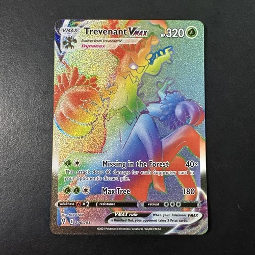 Trevenant VMAX (Secret) Secret Rare SWSH07: Evolving Skies 206/203 NM