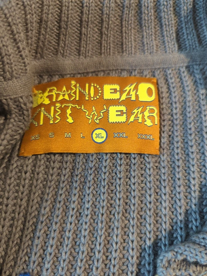 Brain Dead X Hysteric Glamour Mini Crotchet Cremallera Cárdigan Suéter XL Foto 4 de 4