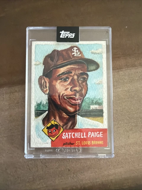 2025 Topps Shoebox Treasures 1953 Topps Satchel Paige Original Painting 1/1