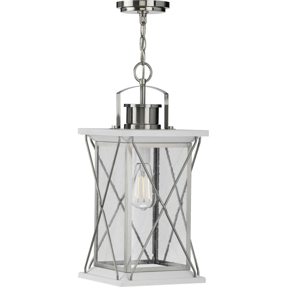 Progress Lighting P550068 Barlowe 9"W Mini Pendant - Stainless Steel - Image 2 of 3