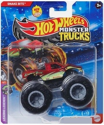 SNAKE BITE - Leading Legends 4/7 Monster Trucks HW Hot Wheels 1:64 Die-cast Auto