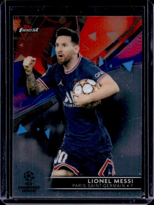 2021 Topps Finest UEFA Lionel Messi #1 PSG