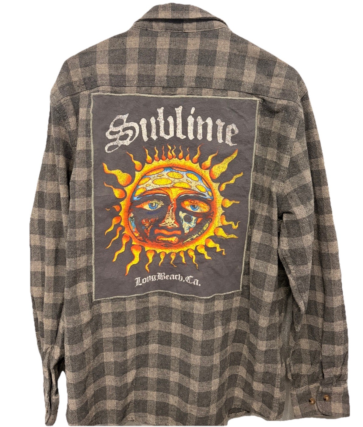 Brixton Sublime Patch Plaid Flannel Button-Up Shi… - image 1