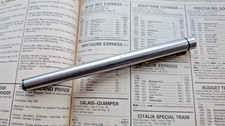 Sheaffer Targa 1001X Brushed stainless steel, Gold Plated clip, steel nib