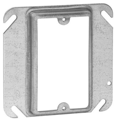 Steel City 52 C 14 5/8, Square Box Cover, 1Gng Sq Dev Cvr 4Cu 4X5/8In Rsd, 1 PC