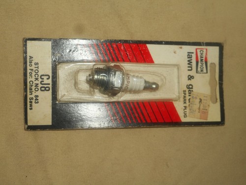 Vintage CHAMPION CJ8 Spark Plug for 2 & 4 Cycle Engines Lawn Mower Chainsaw Nos - Picture 6 of 7