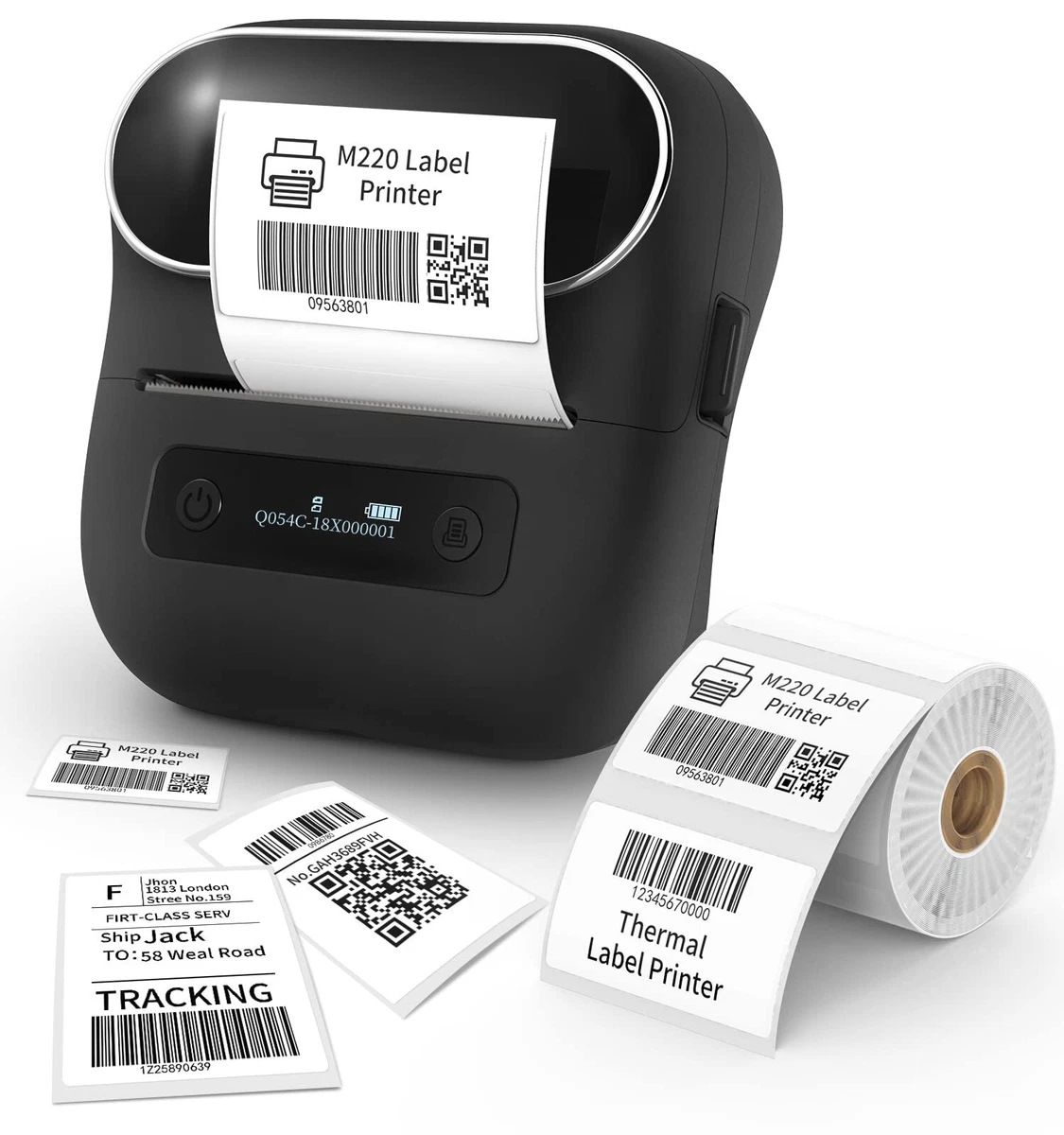 M220 Label Maker Bluetooth Sticker Machine Barcode Label Printer