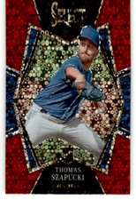 2022 Panini Select  #103 Thomas Szapucki Red Disco Prizm RC