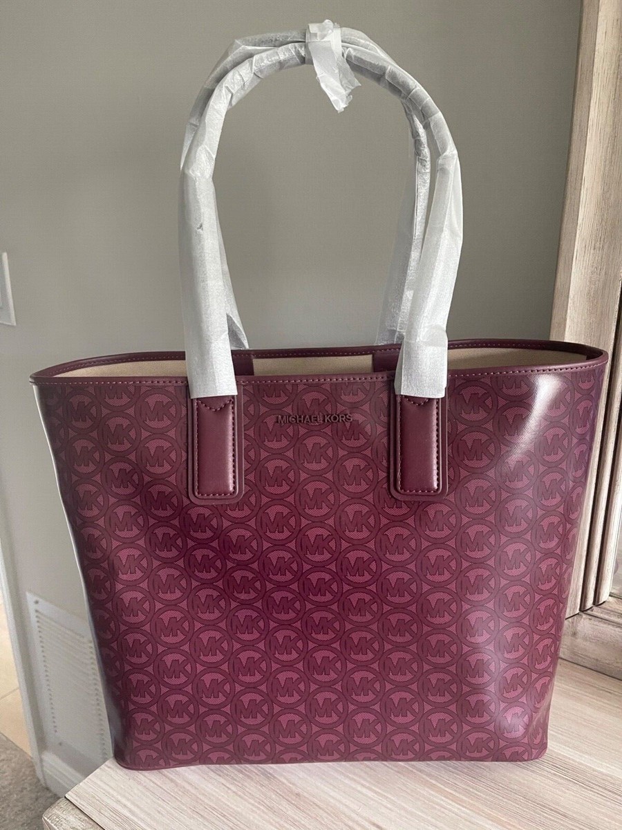 MICHAEL KORS JODIE LOGO JACQUARD TOTE BAG - Large MICHAEL KORS JODIE LOGO JACQUARD TOTE BAG - Large