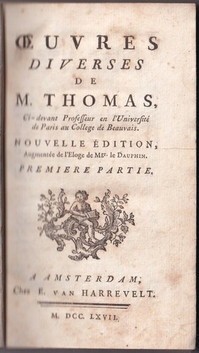 Thomas - Diverse Werke - Neuauflage - Amsterdam 1767 - Van Harrevelt  - Bild 1 von 8