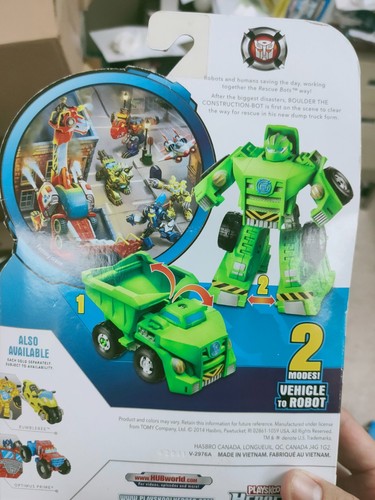 Transformers Rescue Bots Rescan Boulder Construction-Bot Dump Truck Playskool - Picture 2 of 2