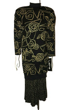 Vintage LAINE USA 2 Piece Dress Size 5/6 NWT