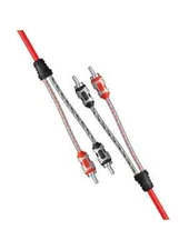 Cerwin Vega RVY2F - RCA Cable OFC Dual Twisted Molded Ends Split Brass Tip