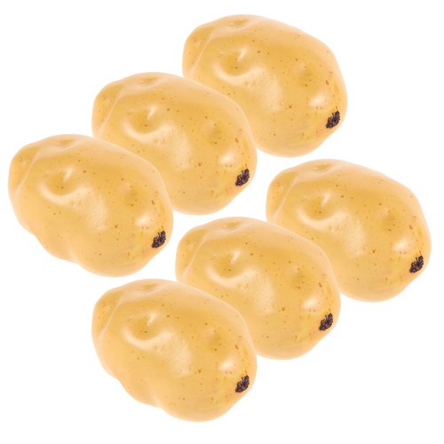 6Pcs Toddler Small Potato Prop Simulated Potato Fake Potato Decorate Photo - Picture 8 of 12
