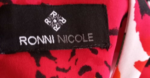Sale! Ronnie Nicole Size 12 Pretty Floral Dress Polyester Blend Machine Wash - Picture 3 of 5
