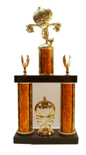 SCARECROW HALLOWEEN TROPHY 2 POSTER ORANGE TROPHY PUMPKIN SCARECROW AWARD 6