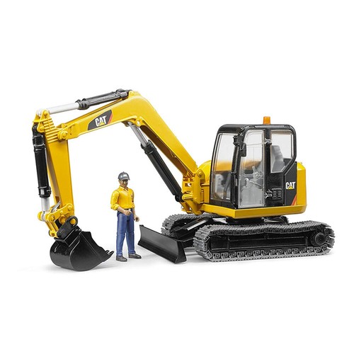 Bruder Toys Cat Mini Excavator With Worker 02467