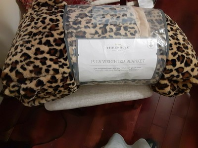 Threshold Weighted Blanket Leopard 15 pounds 55x80 | eBay
