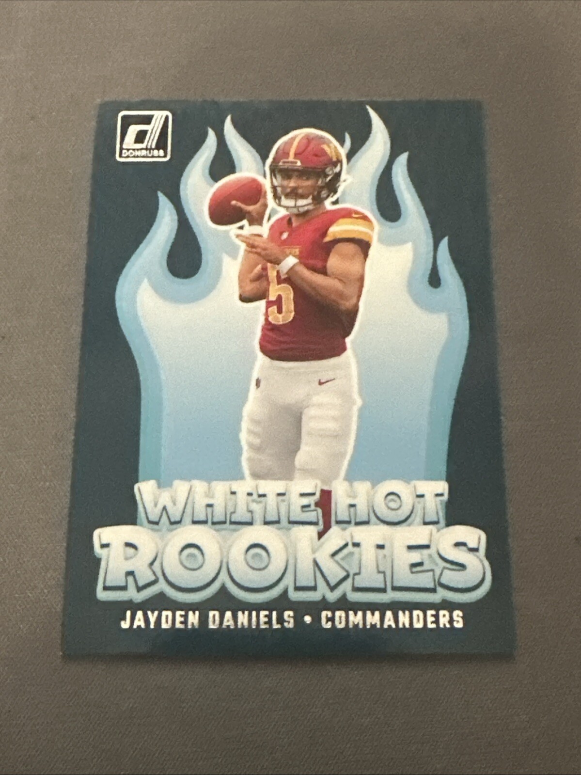 2024 Panini NFL Donruss #WH8 White Hot Rookies Jayden Daniels RC Commanders