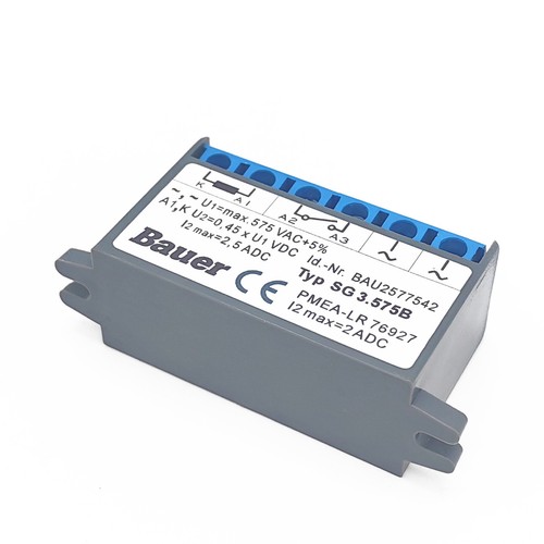 Bauer Typ SG 3.575B BAU2577542 U1=max.575VAC+5% Motor Brake Rectifier Device - Picture 3 of 8