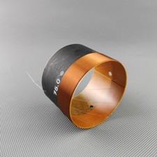 1pcs 75MM Audio Bass Speaker Voice Coil Woofer Sound 2 Layers out winding