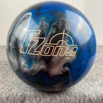 ボール tzone BRUNSWICK T ZONE TZONE Indigo Swirl 16lb Bowling Ball USED w