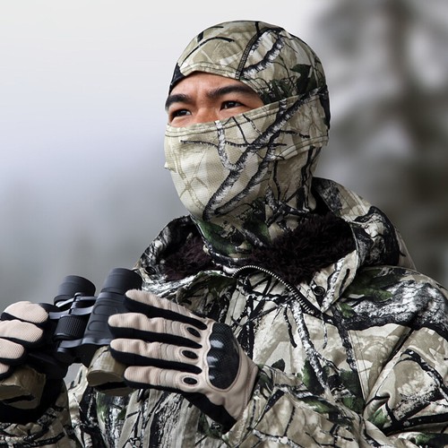 Camouflage Balaclava Mens Hunting Shooting Full Face Protection Mask Sun Hood - Picture 50 of 57