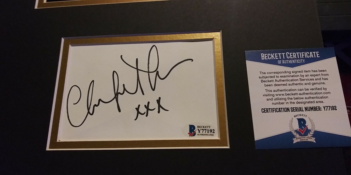 Charlize Theron signed COA BECKETT | eBay