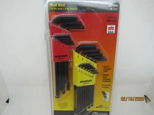 22PC BALL END HEX KEY SET L-WRENCH COMBINATION INCH/METRIC #20199  