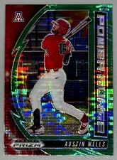 Austin Wells 2020 Panini Prizm Draft Picks Power Surge Green Pulsar #PDP176